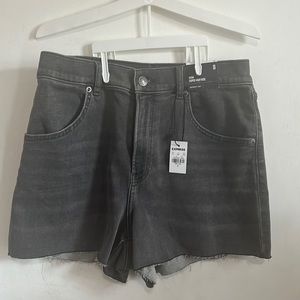 NWT Womans express black denim Jean shorts size 8